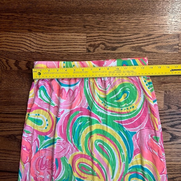 Lilly Pulitzer Marnie Maxi Skirt Multicolor Flamingo Paisley Print – Size Small - Picture 8 of 8